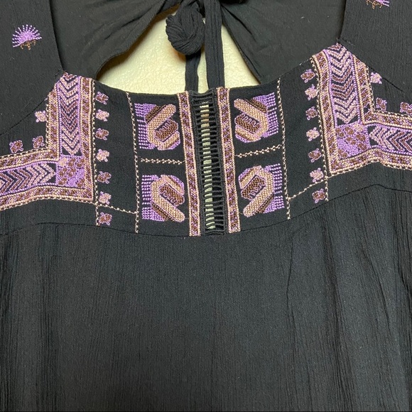 Free People Dress Rhiannon Embroidered Babydoll - Picture 4 of 11